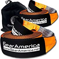 GearAmerica(Paquete de 2) Recuperación de remolque correa de Heavy Duty Lab Tested 41-455 libras emergencia del camión…
